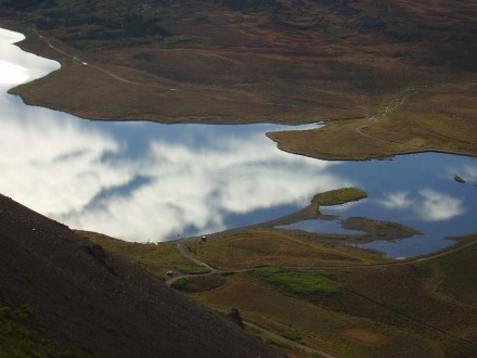 Lake Botnsvatn Nature paradise within the town of Husavik, must go